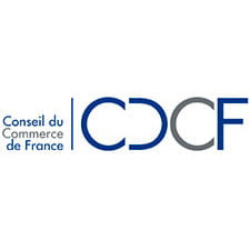 Logo of the CDCF (Conseil du Commerce de France)