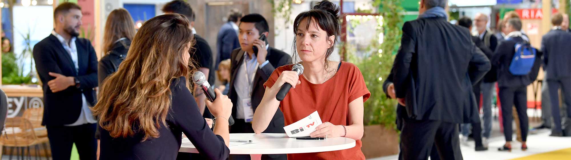 Interview journaliste Business Immo sur le salon Siec