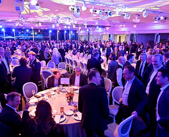 View of the Gala Evening organized by the Siec trade show