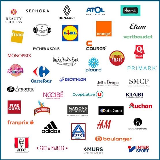 Logos enseignes retail