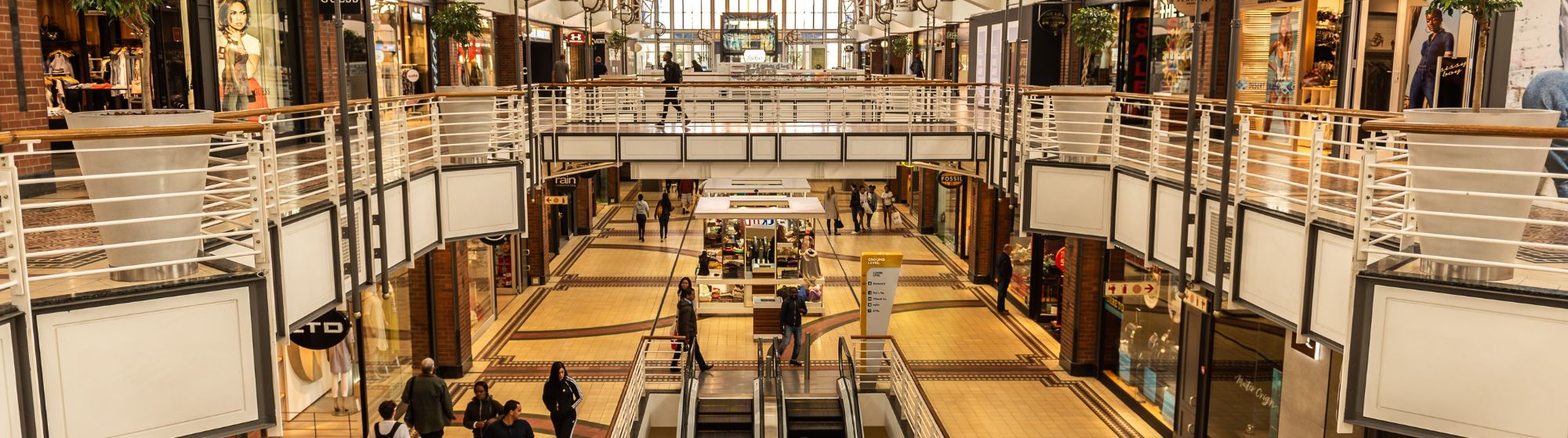 Modern shopping center